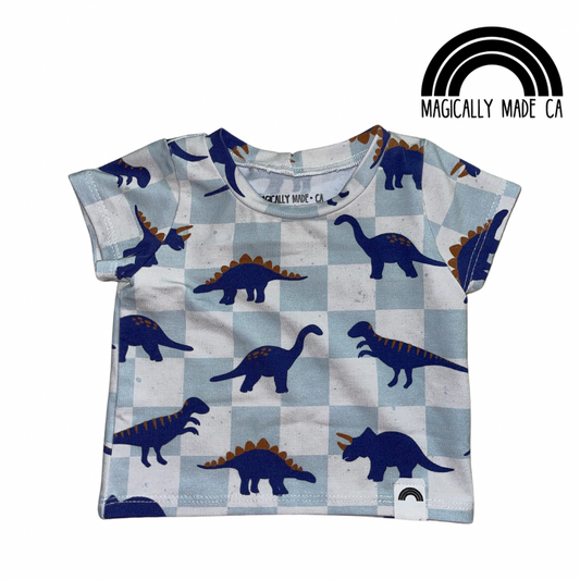 Blue Dino Tee Shirt