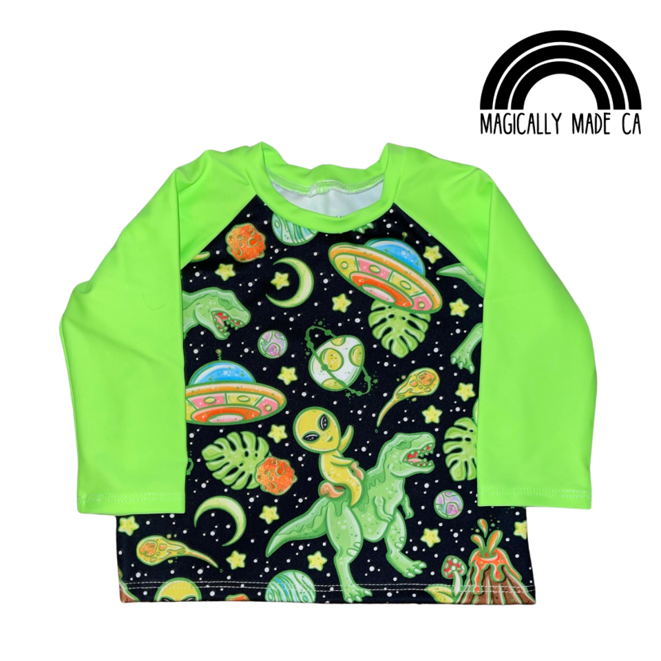 Alien Dino Swim Shirt