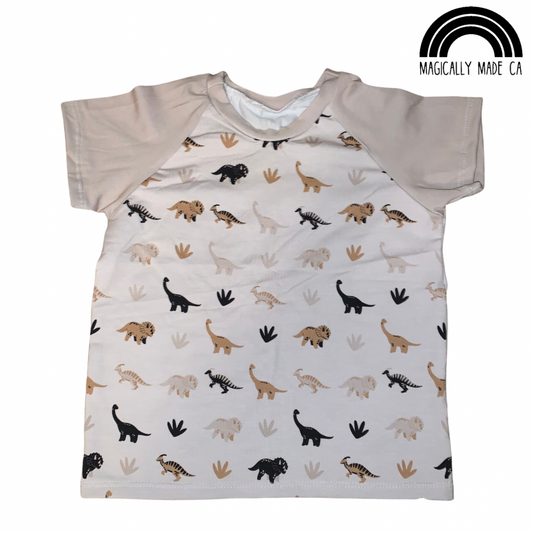 Beige Dino Tee